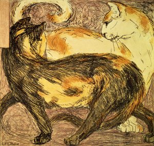 Dois gatos (esboço)